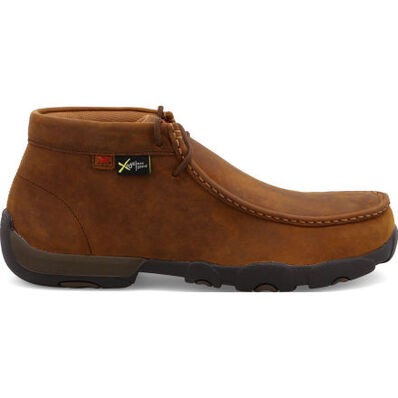 Twisted X Work Driving Moc Men's Internal Metatarsal Steel Toe Chukka Work Shoe, , large