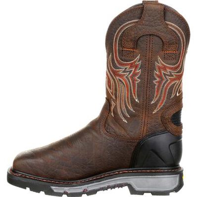 Justin Original Workboots Commander-X5 Driscoll Steel Toe Internal Met Guard Waterproof Western Work Boot, , large