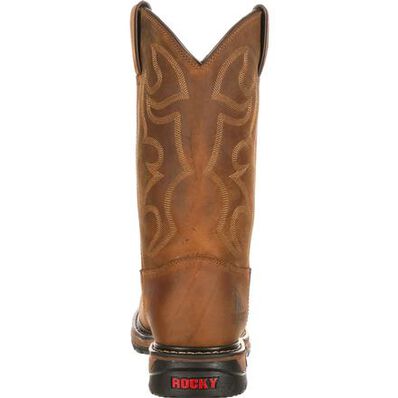 Botas vaqueras Rocky Original Ride Branson impermeables con punta de acero, , large