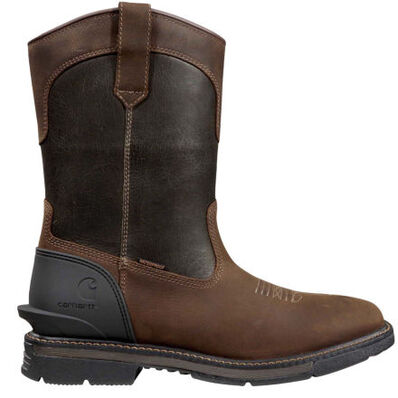 Carhartt Montana Men's 11-inch Steel Toe Electrical Hazard Waterproof Pull-On Work Boot, , large