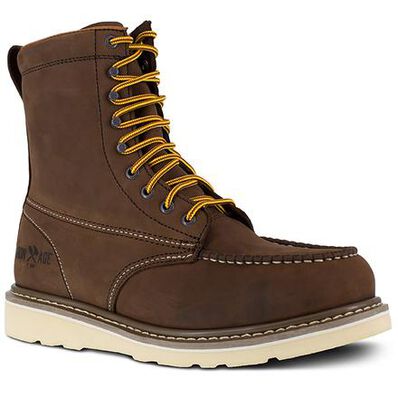 Iron Age Reinforcer Men's 8-Inch Steel Moc Toe Electrical Hazard Leather Work Boot, , large