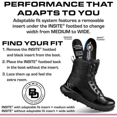 BD Protective BDX Unisex 8-inch Composite Toe Electrical Hazard Waterproof Zipper Tactical Boot, , large