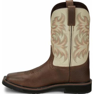 Justin Work Stampede Steel Toe Western Work Boot, , large