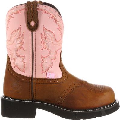 Justin Women's Steel Toe Western Boot,