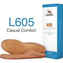 Aetrex Men's Casual Comfort Medium/High Arch Metarasal Support Orthotic