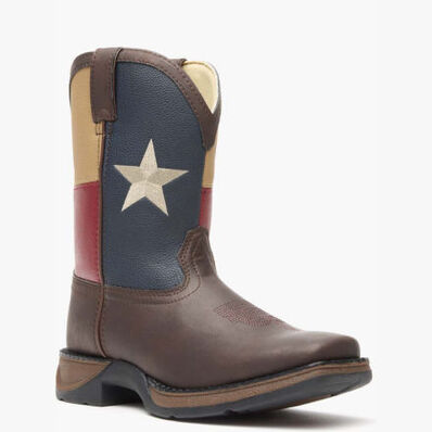 Bota vaquera para niños con bandera Lil' Durango Texas, , large