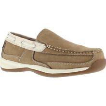 Calzado de trabajo etilo náutico sin cordones con punta de acero Rockport para mujeres