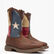 Bota vaquera de bandera de Texas con punta de acero Rebel by Durango, , large