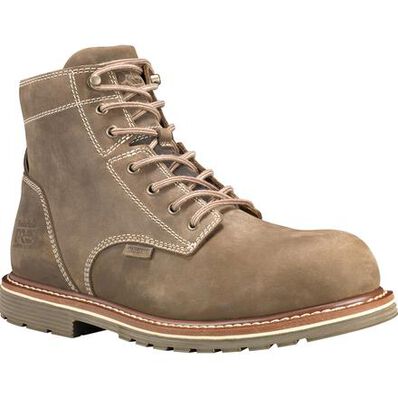 Timberland PRO Millworks Men's 6 inch Composite Toe Electrical Hazard Waterproof Leather Work Boot, , large