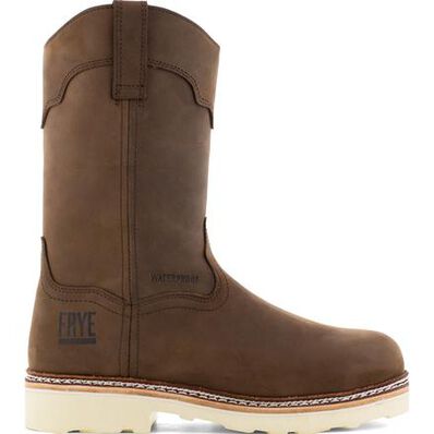 Frye Supply Men's 10-inch Steel Toe Electrical Hazard Waterproof Pull-On Work Boot, , large