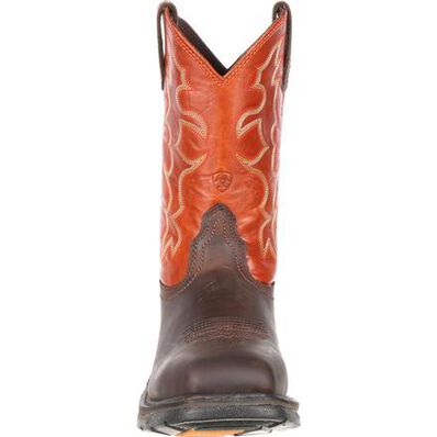 Bota vaquera con punta de acero cuadrada ancha de Ariat WorkHog, , large