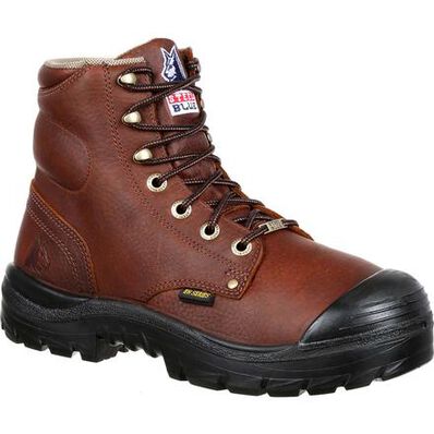 Steel Blue Argyle Bump Steel Toe Internal Met Guard Work Boot, , large