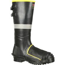 Bota de trabajo de caucho con punta de acero con protección del metatarso Tingley