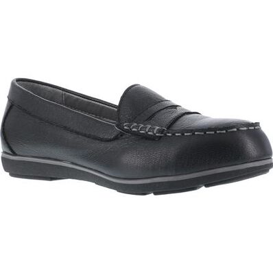 Rockport Works Top Shore Women's Steel Toe Static-Dissipative Penny Loafer, , large