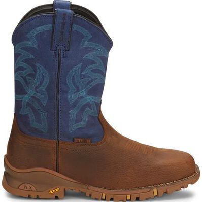 Tony Lama TLX Roustabout Men's Steel Toe Electrical Hazard Western Work Wellington, , large
