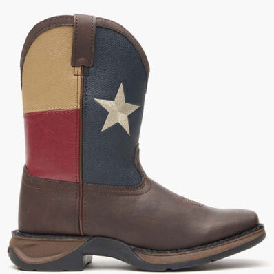 Bota vaquera para niños con bandera Lil' Durango Texas, , large