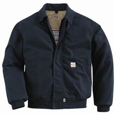 Chaqueta Bomber para cualquier época del año resistente a las llamas Carhartt azul marino, , large