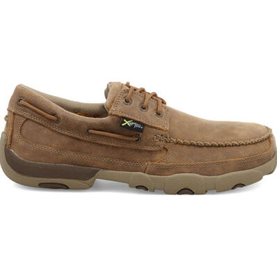 Twisted X Work Boat Moc Men's Internal Metatarsal Steel Toe Work Oxford, , large