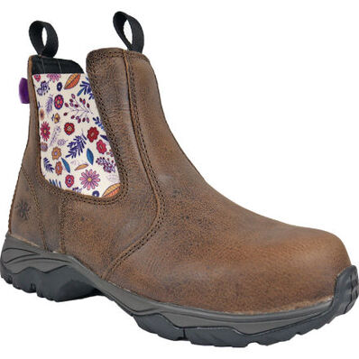 Moxie Trades Angel Women's Composite Toe Electrical Hazard Chelsea Pull-On Work Boot, , large