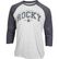 Camiseta raglán para hombre Rocky, GRIS/AZUL, large
