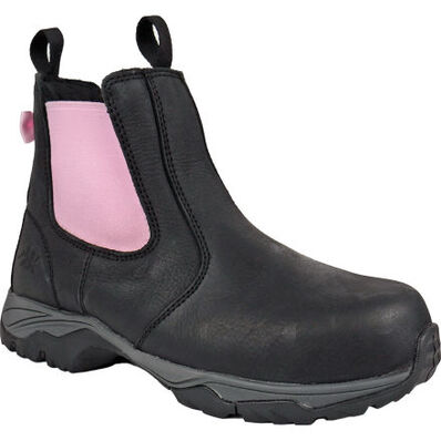 Moxie Trades Angel Women's Composite Toe Electrical Hazard Chelsea Pull-On Work Boot, , large