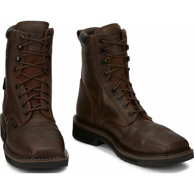 Justin Work Stampede Men's Composite Toe Waterproof Western Work Boot, , large