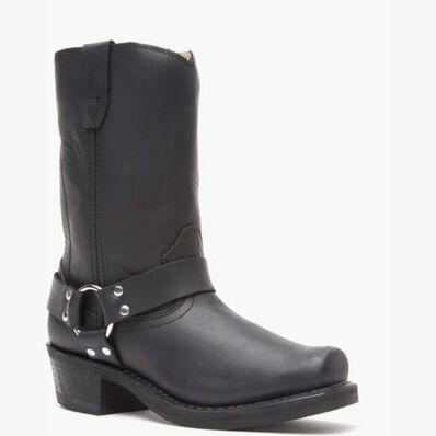 Bota vaquera con arnés negra de Durango, , large