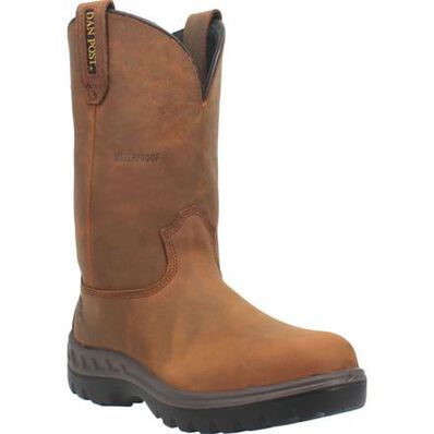 Dan Post Cummins Men's 11-inch Steel Toe Electrical Hazard Waterproof Western Work Boots, , large