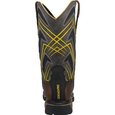 Dan Post Cyclone Men's 12-inch Internal Metatarsal Composite Toe Electrical Hazard Waterproof Western Work Boot, , large