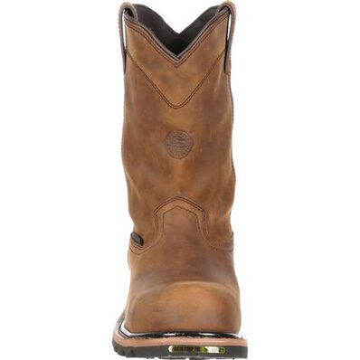 Bota con protección del metatarso sin cordones de punta de material compuesto de trabajo Justin, , large