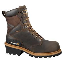 Zapato de leñador Carhartt de 8" Vintage de montura de cuero impermeable
