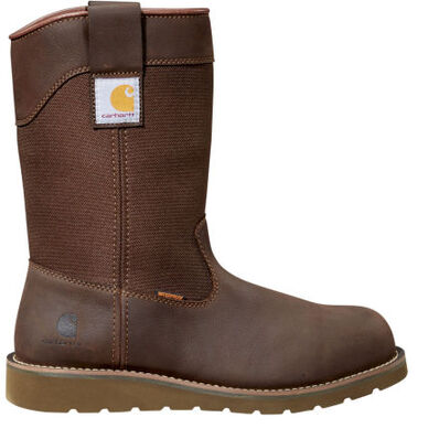 Carhartt Men's Wedge Men's 10-inch Steel Toe Electrical Hazard Waterproof Pull-On Work Boot, , large