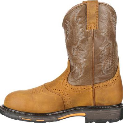 Bota de trabajo Ariat WorkHog pull-on H2O con punta de material compuesto impermeable, , large