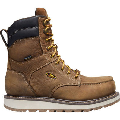 KEEN Utility® Cincinnati Wedge Men's 8-inch Carbon Fiber Toe Electrical Hazard Waterproof Work Boot, , large