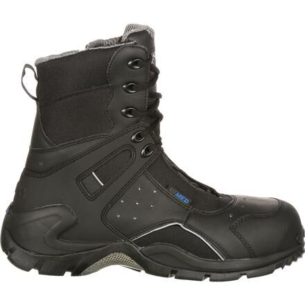 Bota Rocky Med 1 con punta de fibra de carbono resistente a las perforaciones con cierre lateral WP