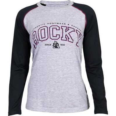 Rocky Women's Logo Long-Sleeve Raglan T-Shirt, , large