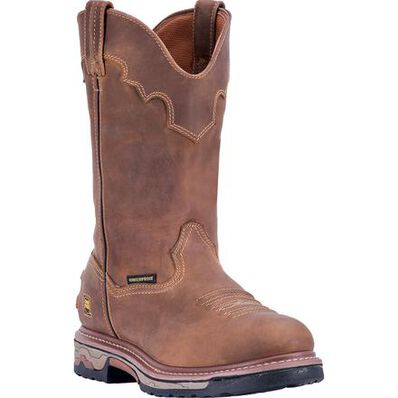 Dan Post Journeyman Men's Composite Toe Electrical Hazard Waterproof Western Work Pull-on Boot, , large