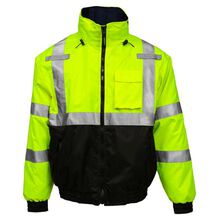 Chaqueta de seguridad térmica e impermeable de alta visibilidad Tingley Bomber 3.1 Hi-Vis