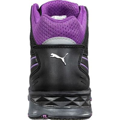 Puma Safety Motion Protect Stepper 2.0 Mid Women's Fiberglass Toe Electrical Hazard Athletic Hi-Top Work Shoe, , large