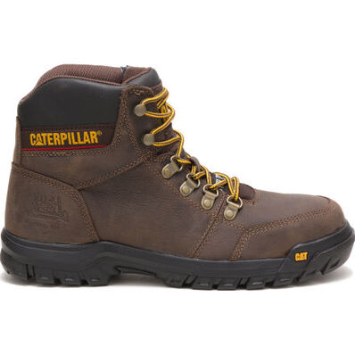 Cat Outline Men's 6-inch Steel Toe Electrical Hazard Work Hiker, , large