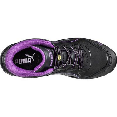 Puma Safety Motion Protect Stepper 2.0 Mid Women's Fiberglass Toe Electrical Hazard Athletic Hi-Top Work Shoe, , large