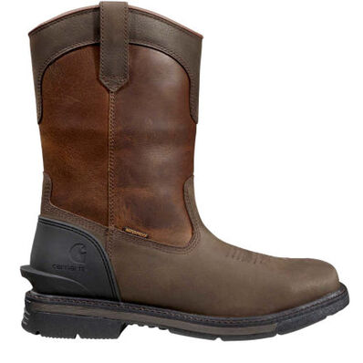 Carhartt Montana Men's 11-inch Steel Toe Electrical Hazard Waterproof Pull-On Work Boot, , large