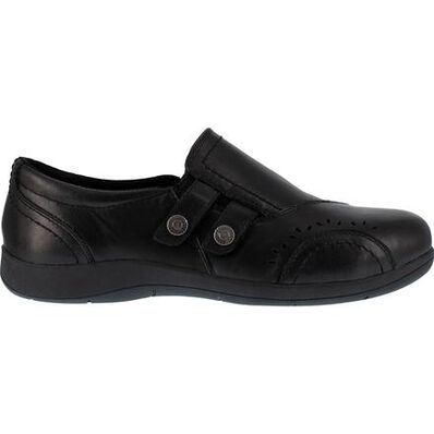 Rockport Works Daisey Work Women's Alloy Toe Electrical Hazard Slip-On Shoe, , large Rockport Works Daisey Work Women's Alloy Toe Electrical Hazard Slip-On Shoe, , large