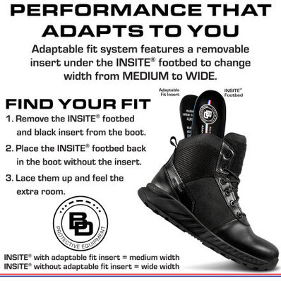 BD Protective BDX Unisex 6-inch Composite Toe Electrical Hazard Waterproof Zipper Tactical Boot, , large