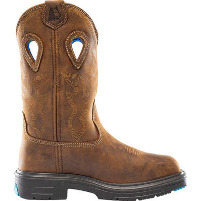 Steel Blue - Blue Heeler Men's 10-inch Internal Met Steel Toe Waterproof Western Work Boot, , large