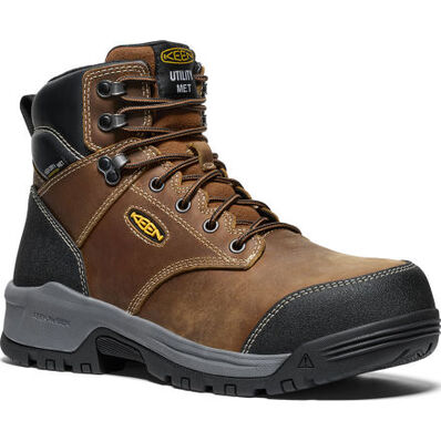 KEEN Utility® Evanston Men's Internal Met Carbon Toe Electrical Hazard Waterproof Work Boot, , large