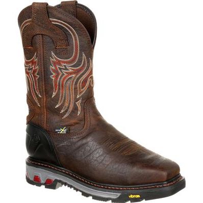 Justin Original Workboots Commander-X5 Driscoll Steel Toe Internal Met Guard Waterproof Western Work Boot, , large