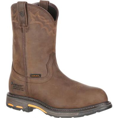 Bota de trabajo Ariat WorkHog pull-on H2O con punta de material compuesto impermeable, , large