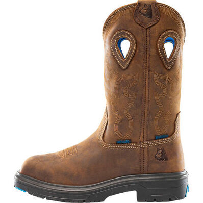 Steel Blue - Blue Heeler Men's 10-inch Internal Met Steel Toe Waterproof Western Work Boot, , large
