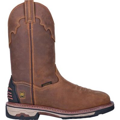 Dan Post Blayde Men's Steel Toe Electrical Hazard Waterproof Western Pull-on Work Boot, , large